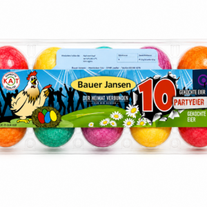 10 bunte Eier aus Bodenhaltung Größe S bis M
